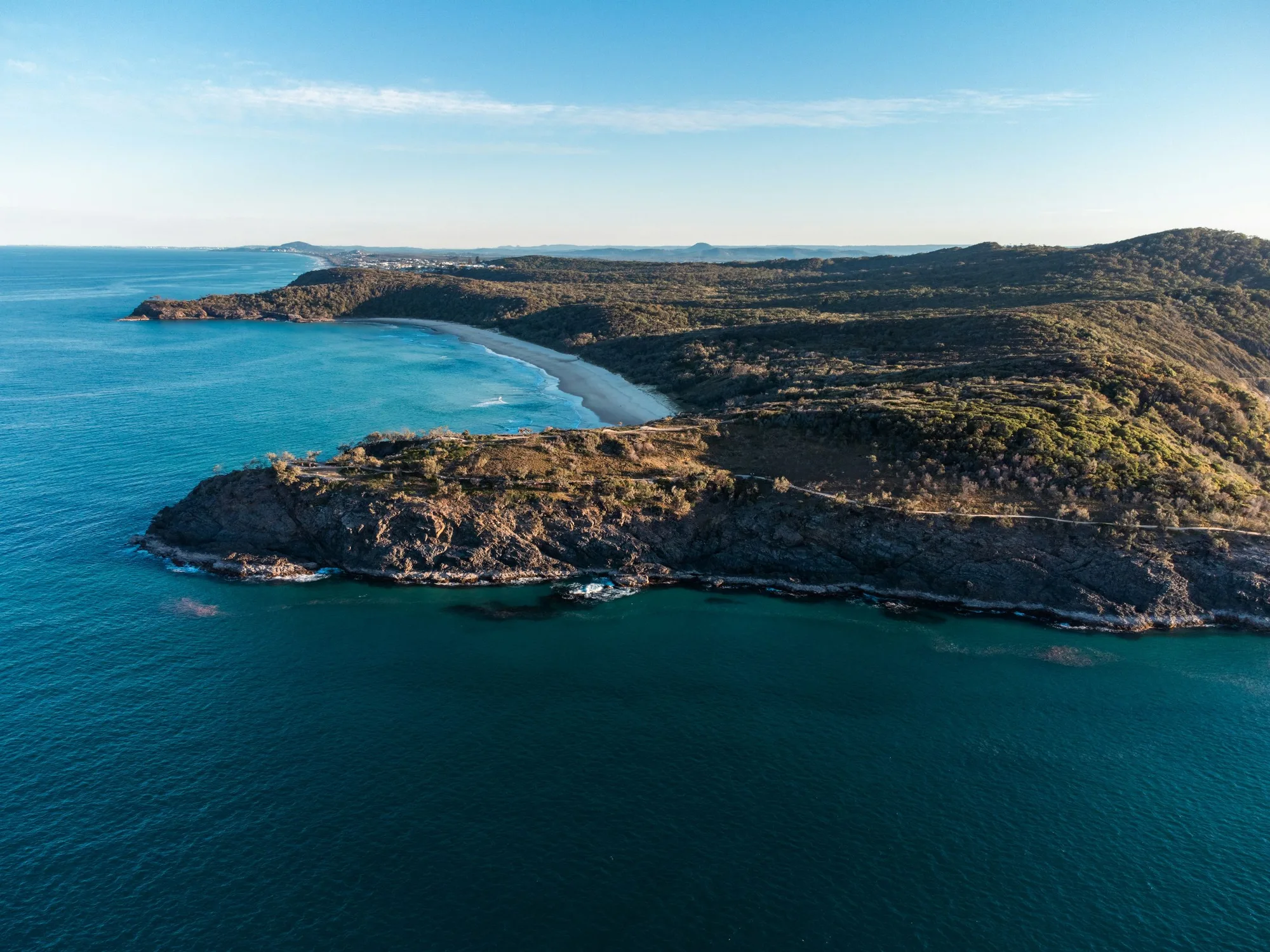 The Noosa National Park headland and coastline