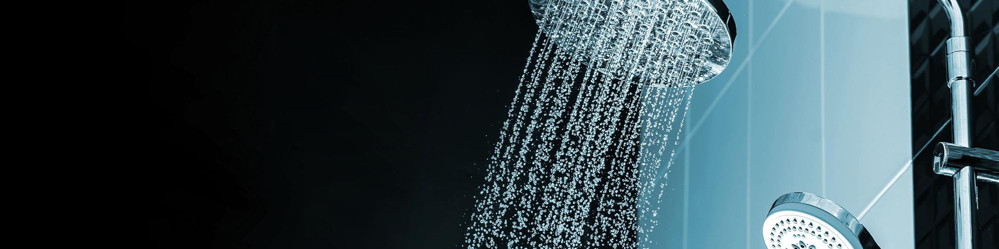 shower head with water