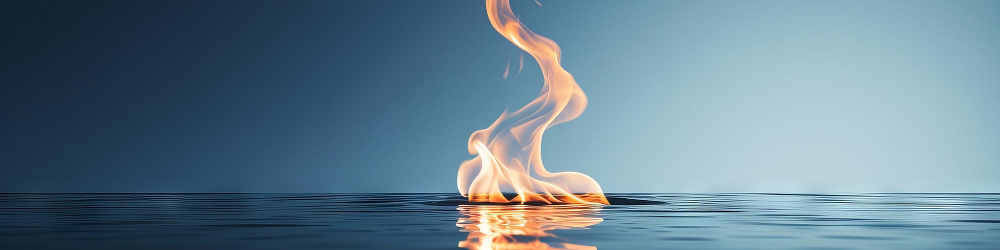 fire on water